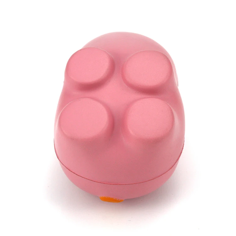 Quality Custom Logo Round Polyurethane Foam Pink Pig Shape Stress Ball For Gift