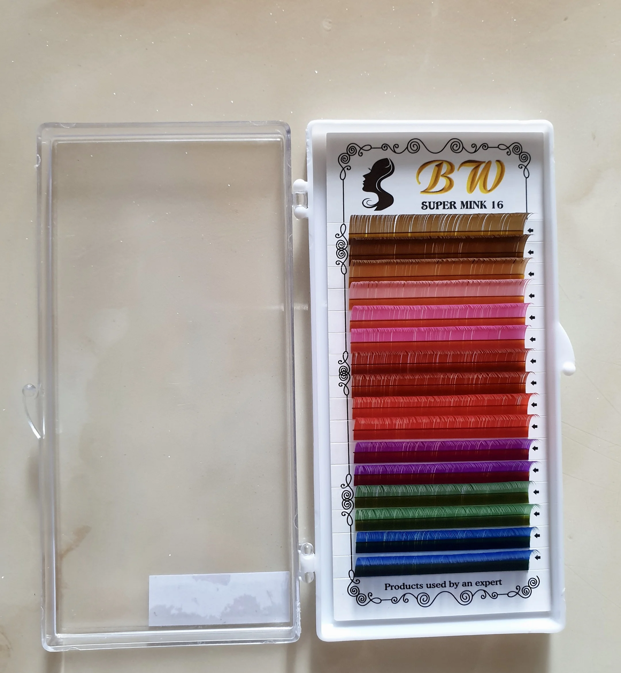 
Korean Color Lashes, Eyelash Extension,Mixed Color Lashes -made in Vietnam 