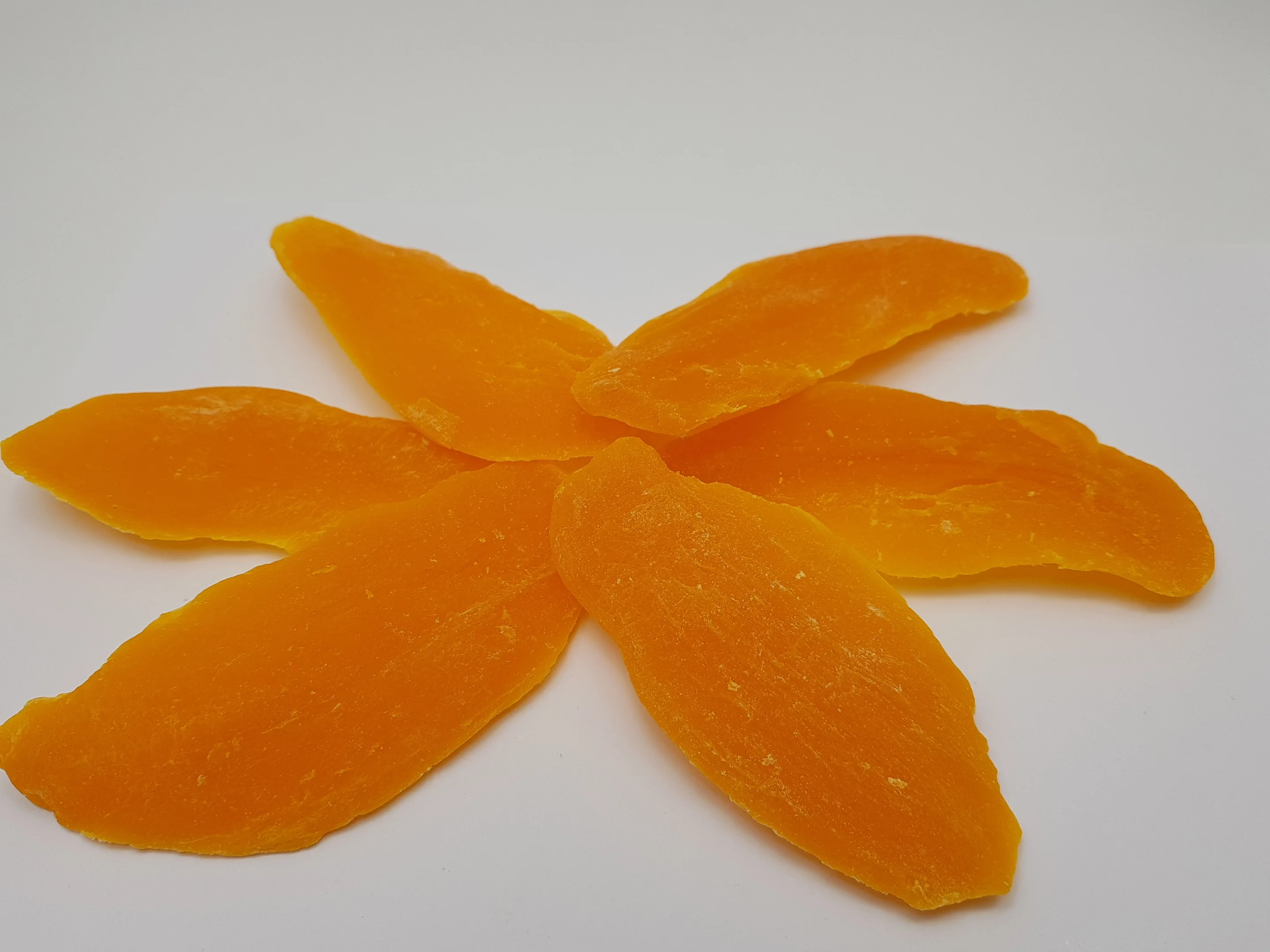 Dehydrated Dried Mango slices orange color added Thailand