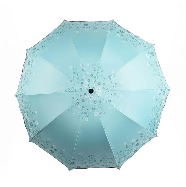 
Cheapest Best Quality Customize Logo Sun Folding Protection With Long Protection Umbrella 