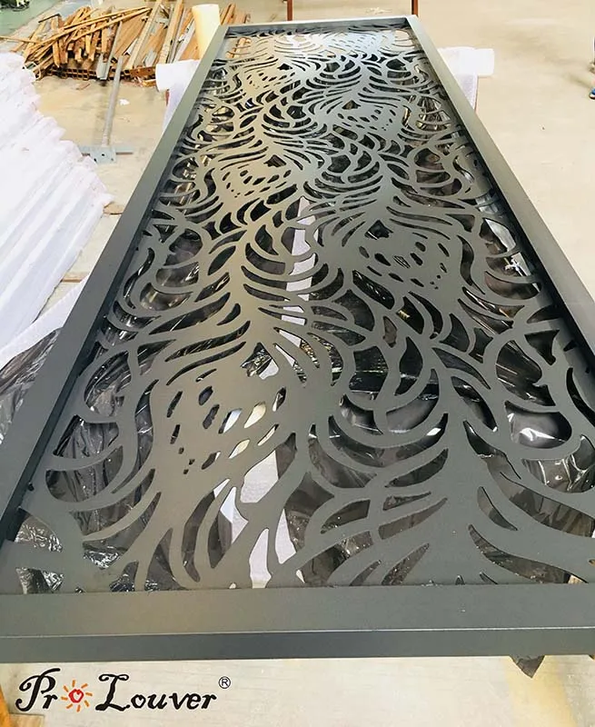 Customized aluminum decorative laser cut metal panels for hotel fence