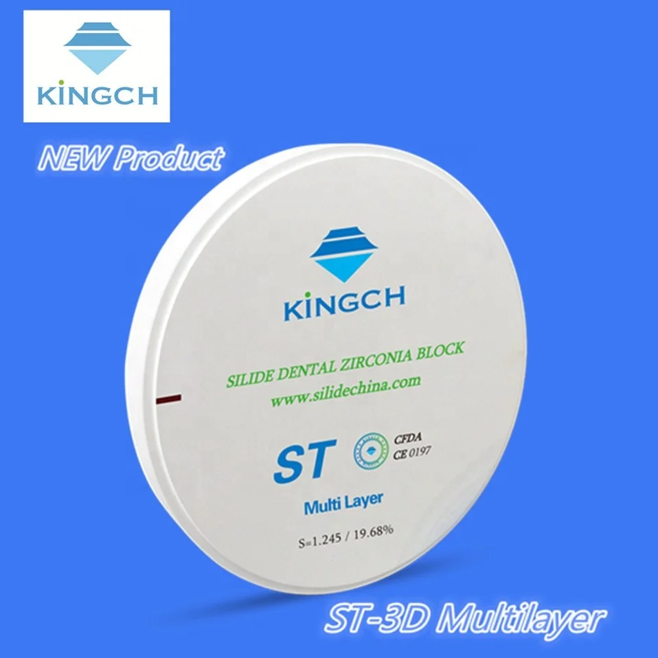 open cad cam zirconia disk 98mm Multilayer zirconia blocks zirconia dental implants