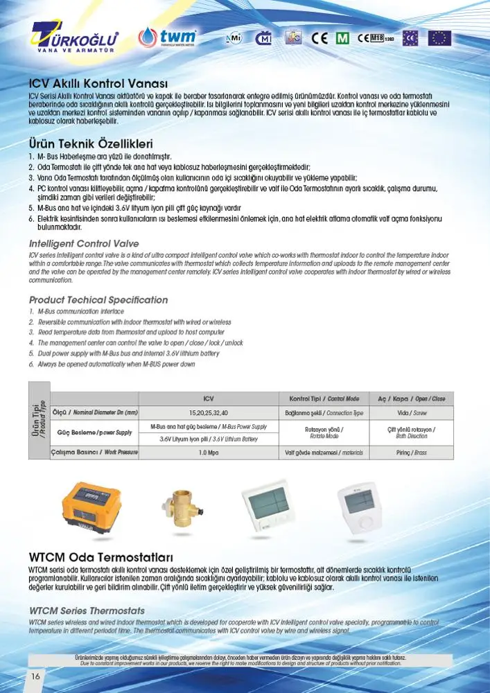 
IVC Ultrasonic Heat meter Control Valve 