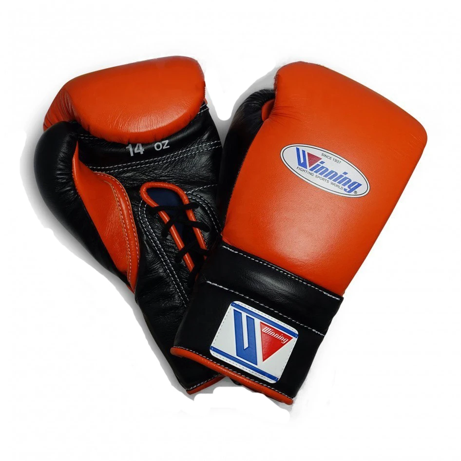 Custom Design Fitness Gym Boxing Gloves Pu Leather Fighting Training Lace Up Winning Boxing Gloves