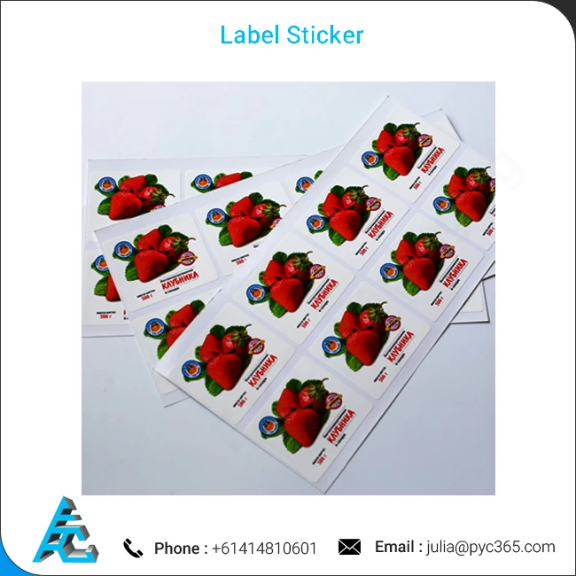 Custom Printed Fruit Self Adhesive Label Sticker Store Food Labels