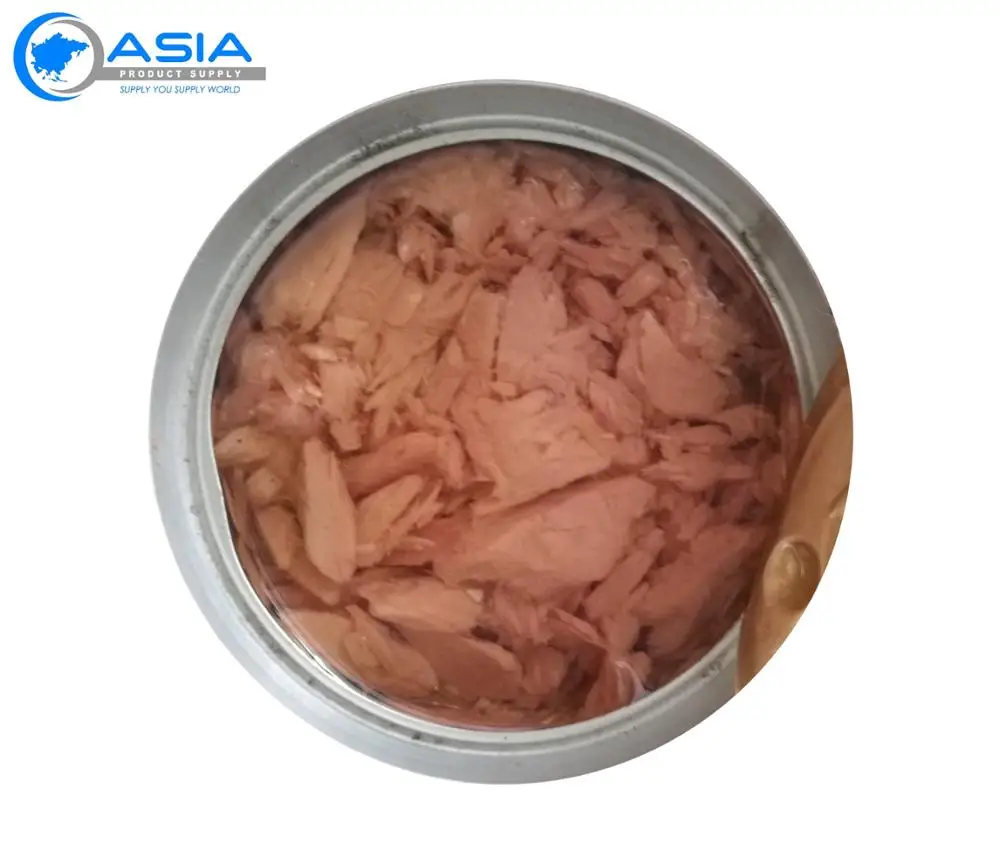 Light meat tuna can in vegetable oil easy open OEM brand size 140g 160g 185g private label