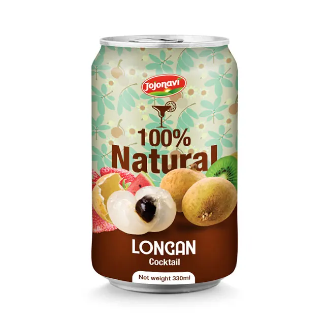 Настоящий мягкий напиток Longan сок с коктейльным ароматом в банке 330 мл дистрибьюторы фруктового