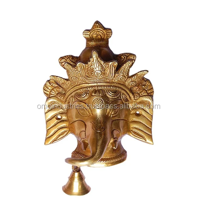 OMG Industries  Buddha head Door Knocker Antique Brass  animal lion head ring pull black door knocker