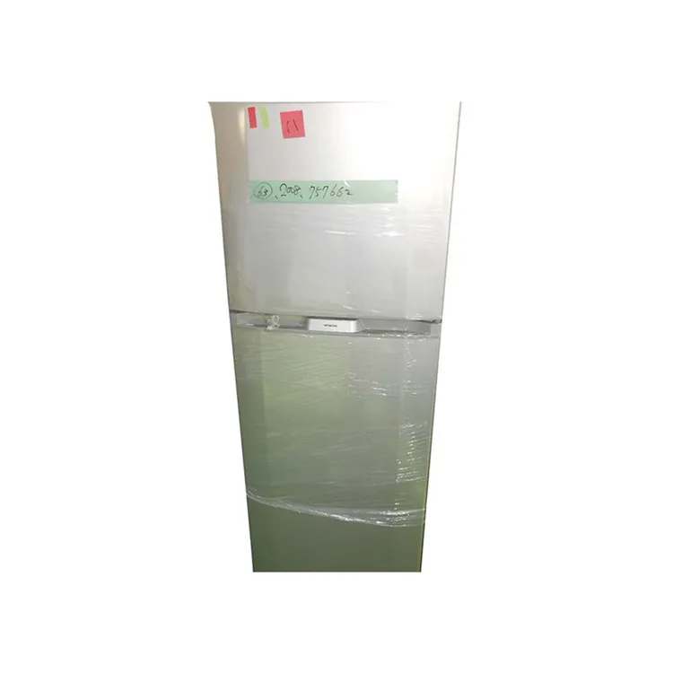 High performance silver black used electric fridge double door