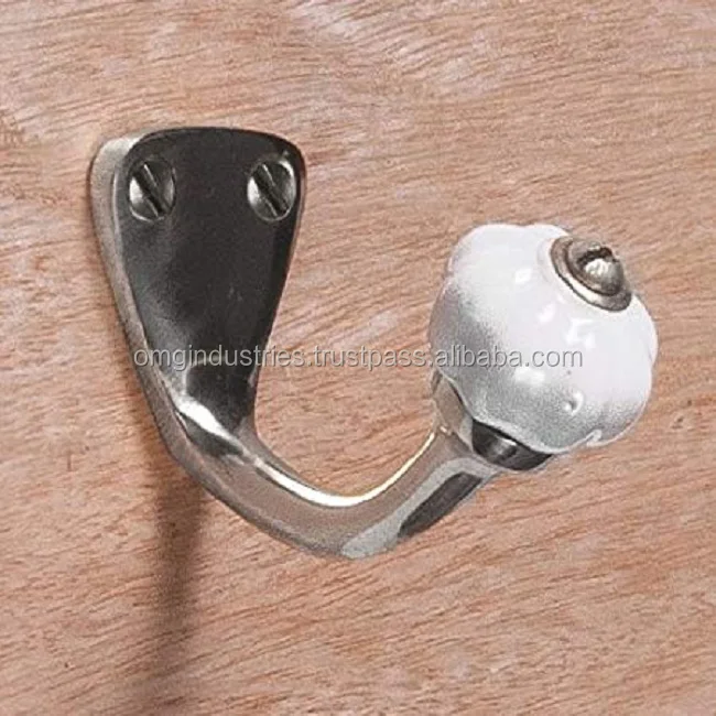 OMG Inudstries  heavy duty cast iron ceramic ball hat & coat hook single hat coat hook wholesale products