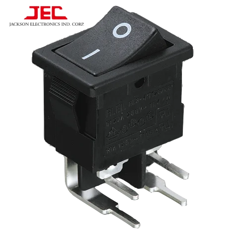 JEC RLEIL ROCKER SWITH 606 Series ON-OFF DPST DPDT двухполюсный 4-контактный цветной переключатель