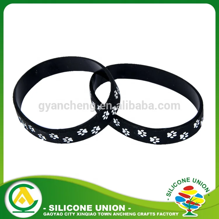 Dog Paw Print Silicone Bracelet s s