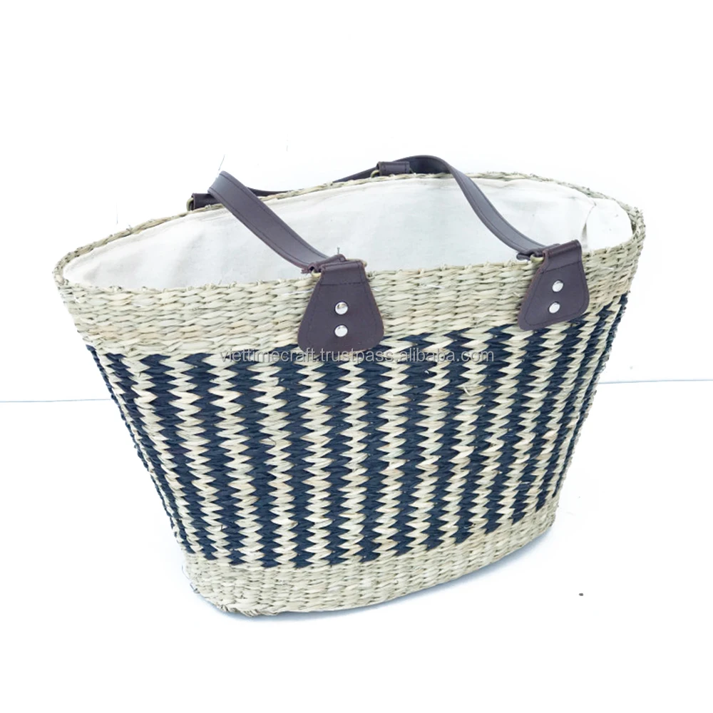 Vietnam seagrass handbag wholesale /seagrass basket wholesale/cheap basket wholesale