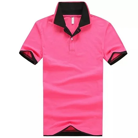 Дизайнерская футболка с воротником и манжетами, модная популярная цветная футболка поло