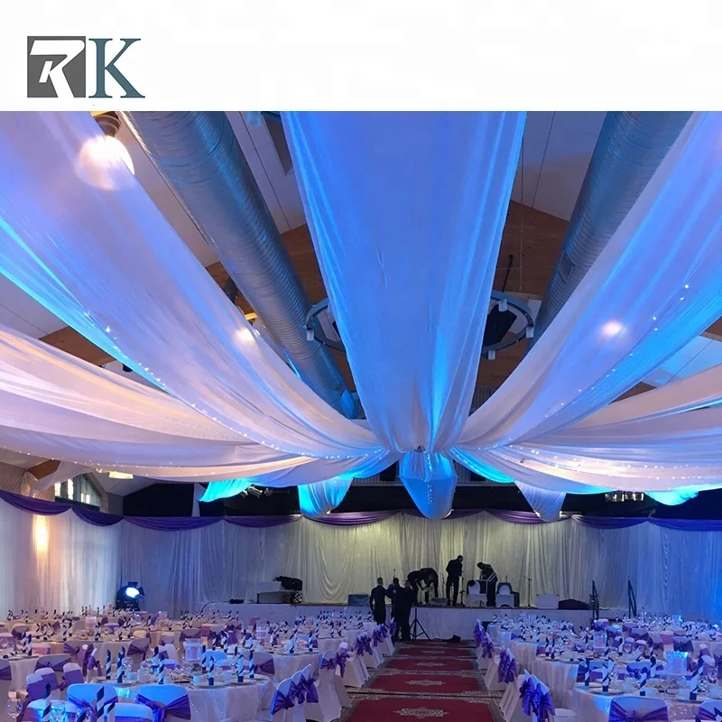 Rk фабрика свадебное украшение навес потолок драпировка стенд труба