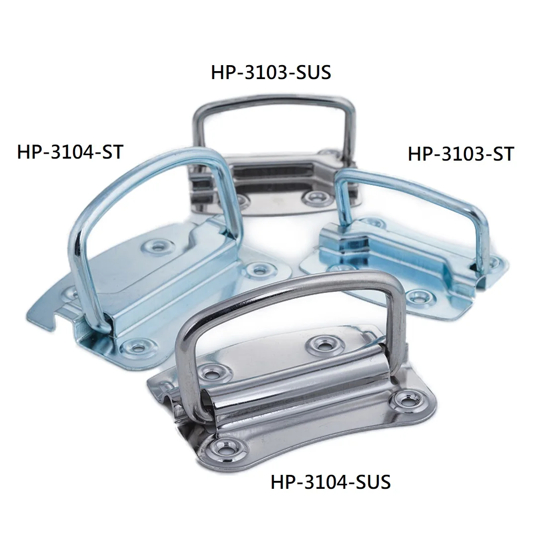 HP-3103-SUS Stainless Steel Toolbox Case Chest Folding and Lifting Pull Handle