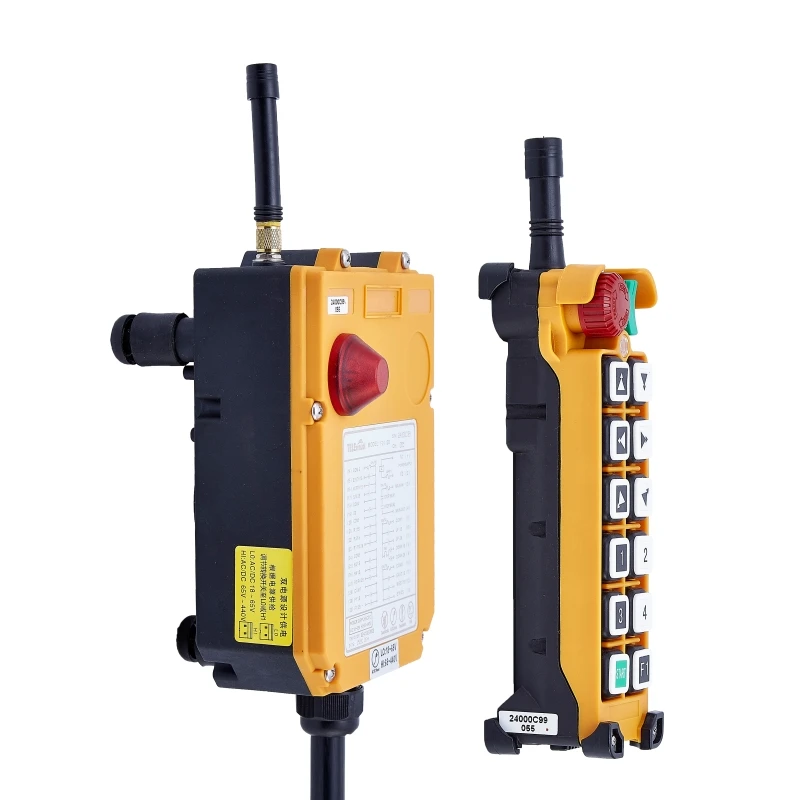 Telecrane industry radio wireless  remote control crane hiab F24-12D  12 double speed key button VHF 18-65V and 65-440V
