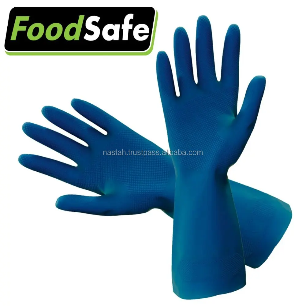 Good quality food grade oil proof kitchen work gloves rubber gloves for food service restaurant kitchen use dishwash cleaning