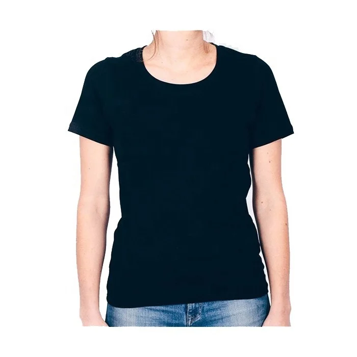 Women Blank T shirt 100% Cotton Custom Logo High Quality Bulk Plain High Quality Custom Printed T shirt