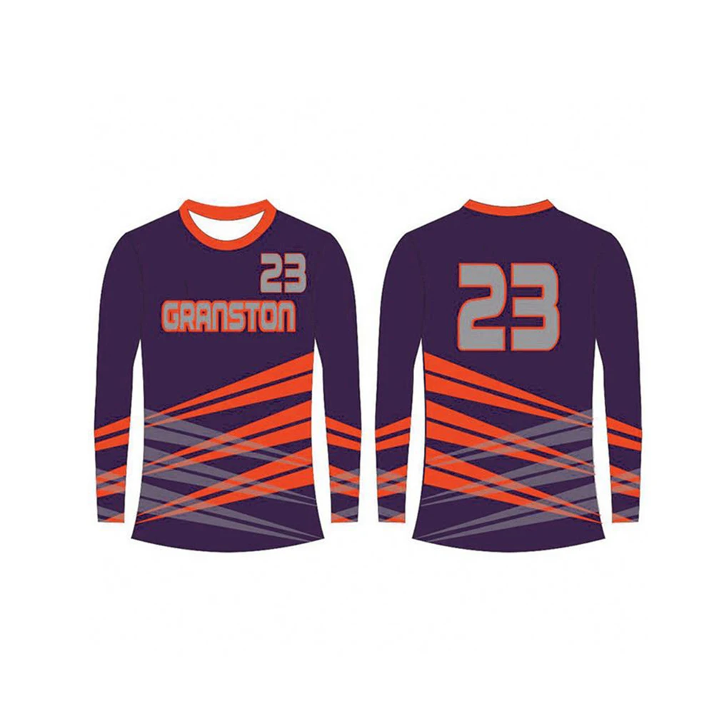 
Top Quality New Season Professional Volleyball Uniform Round Neck Half Sleeves Volley Ball Uniform Sets 