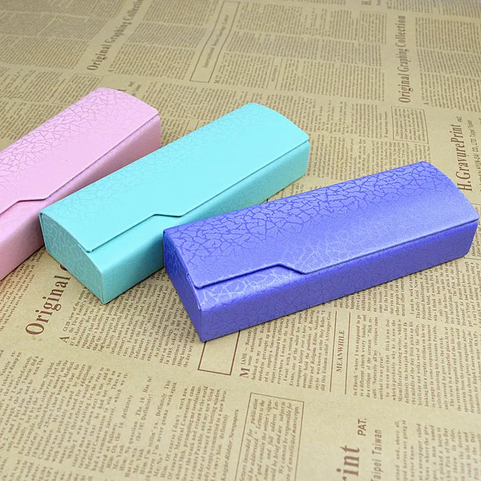 PU Box Retro Light Portable Protective Holder Cover Myopic Glasses Case