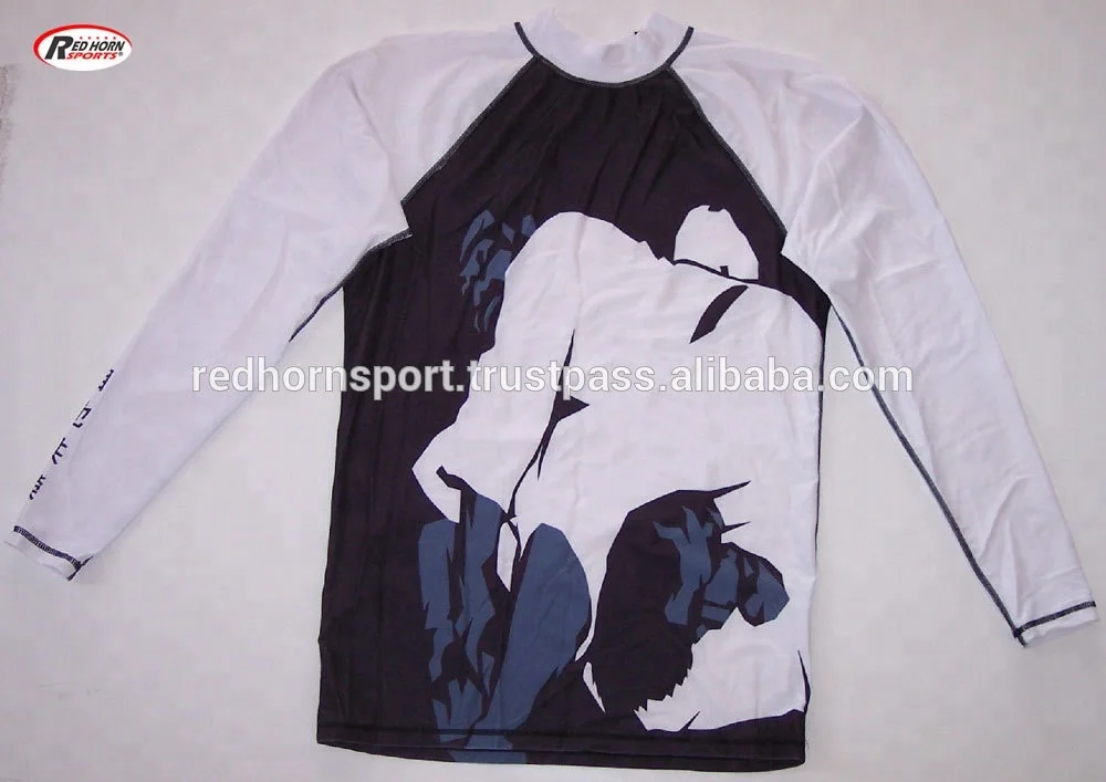 MMA Rash Guard and Shorts Set with Custom Design by Red Horn Sports