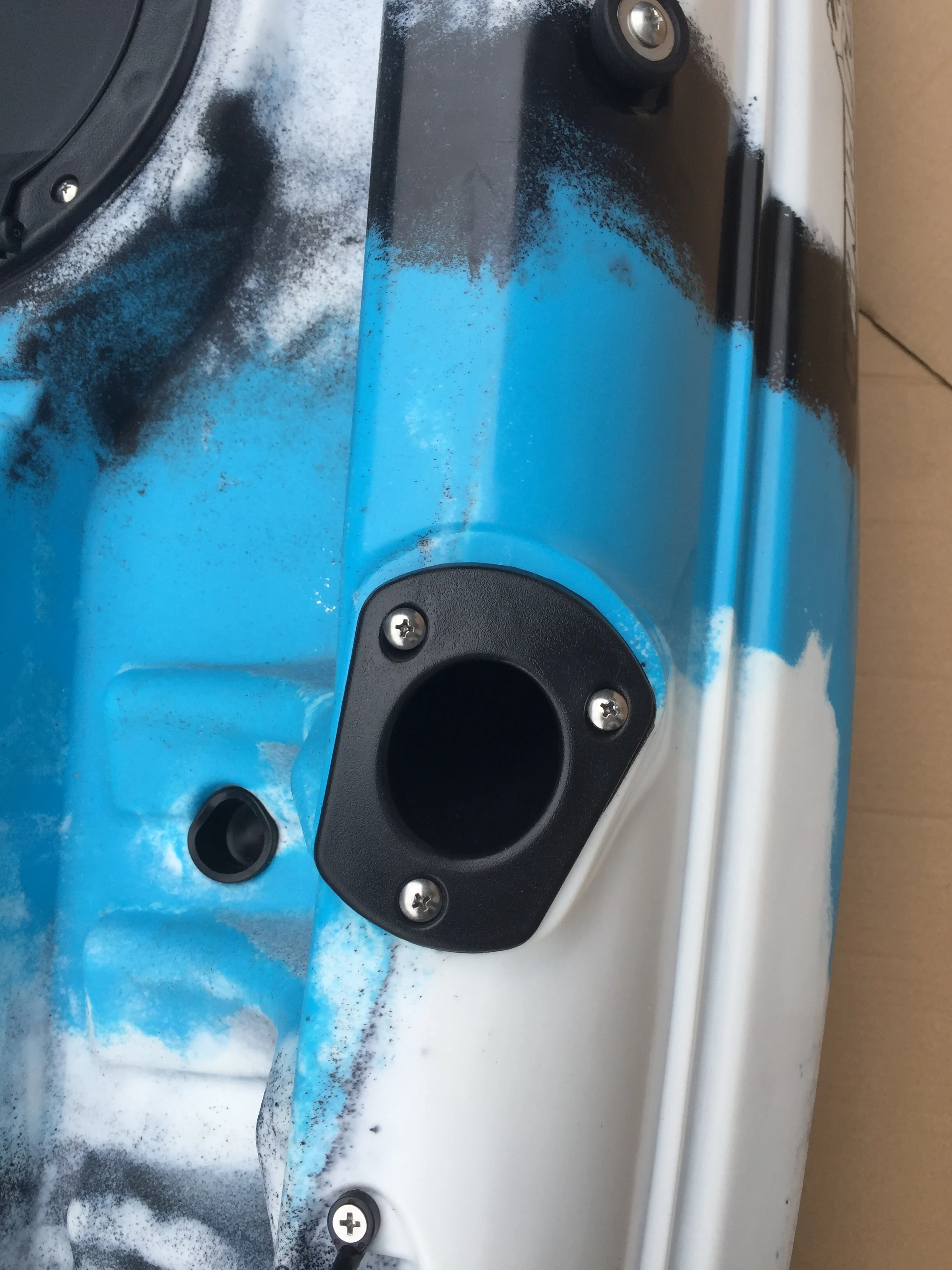 
Single Person Adult Kayak, EVA Padded Seat, Aluminum Paddle & Fishing Rod for Option 