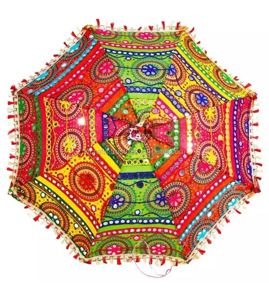 Decorative Rajasthani Hand Embroidery Wedding ParasoI Umbrella