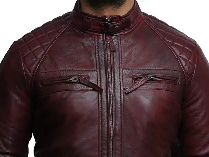 Кожаная мужская куртка-бомбер с воротником-стойкой из натуральной овечьей кожи, теплая куртка, сделанная в Пакистане, на молнии по индивидуальному заказу