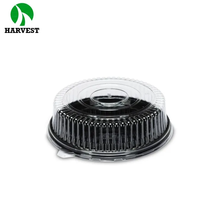 Disposable plastic transparent pet cake container box