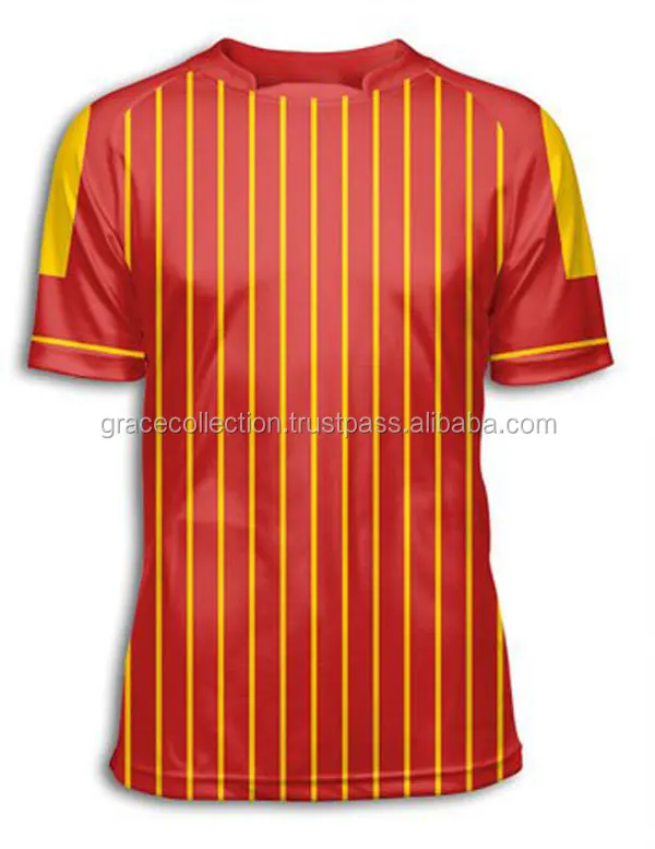 customized 2017 newest design sublimation soccer jersey football shirt