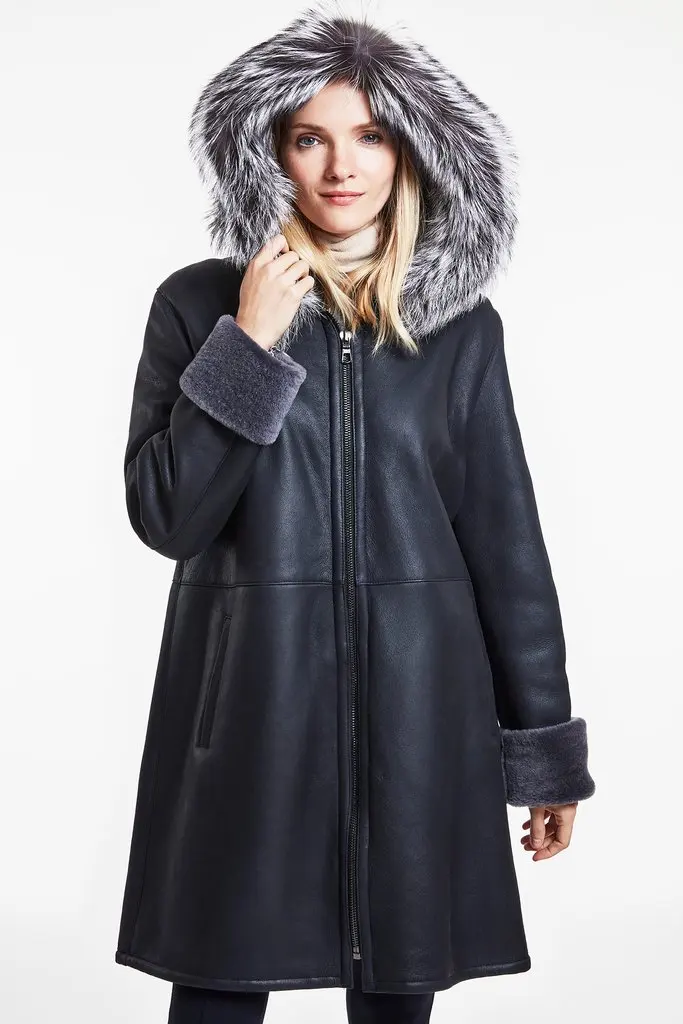 Luxury Shearling Coat for ladies