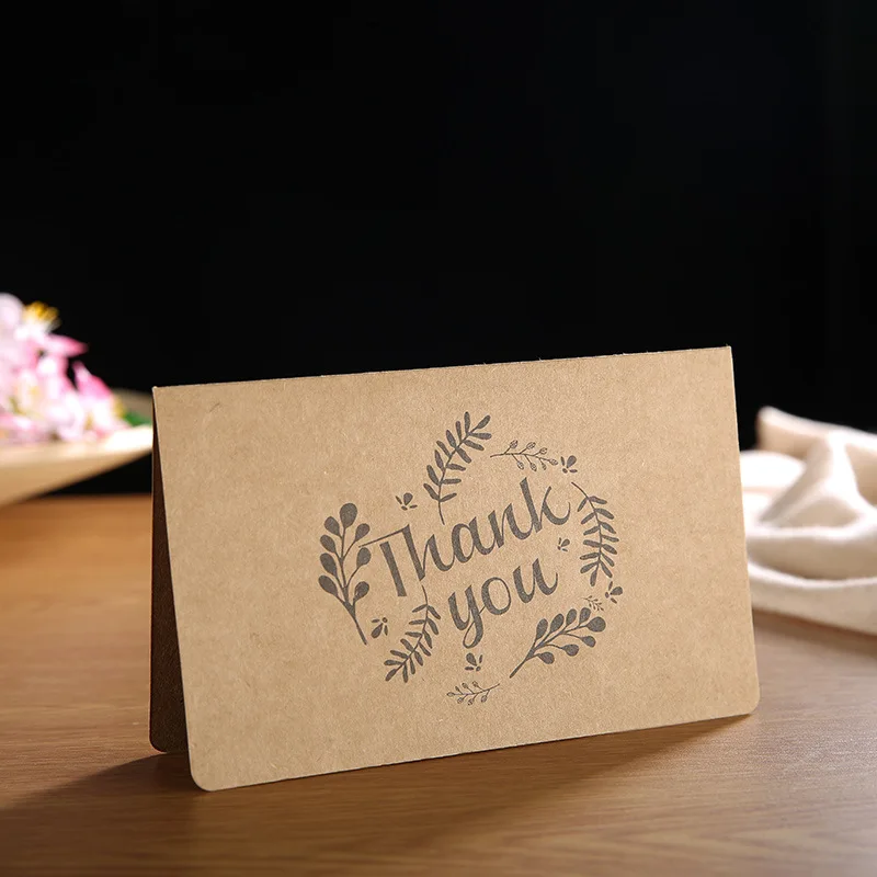 Kraft paper birthday cards holiday greeting cards blessings cards