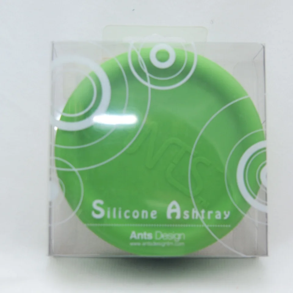 
High quality novelty colorful silicone round ashtray 