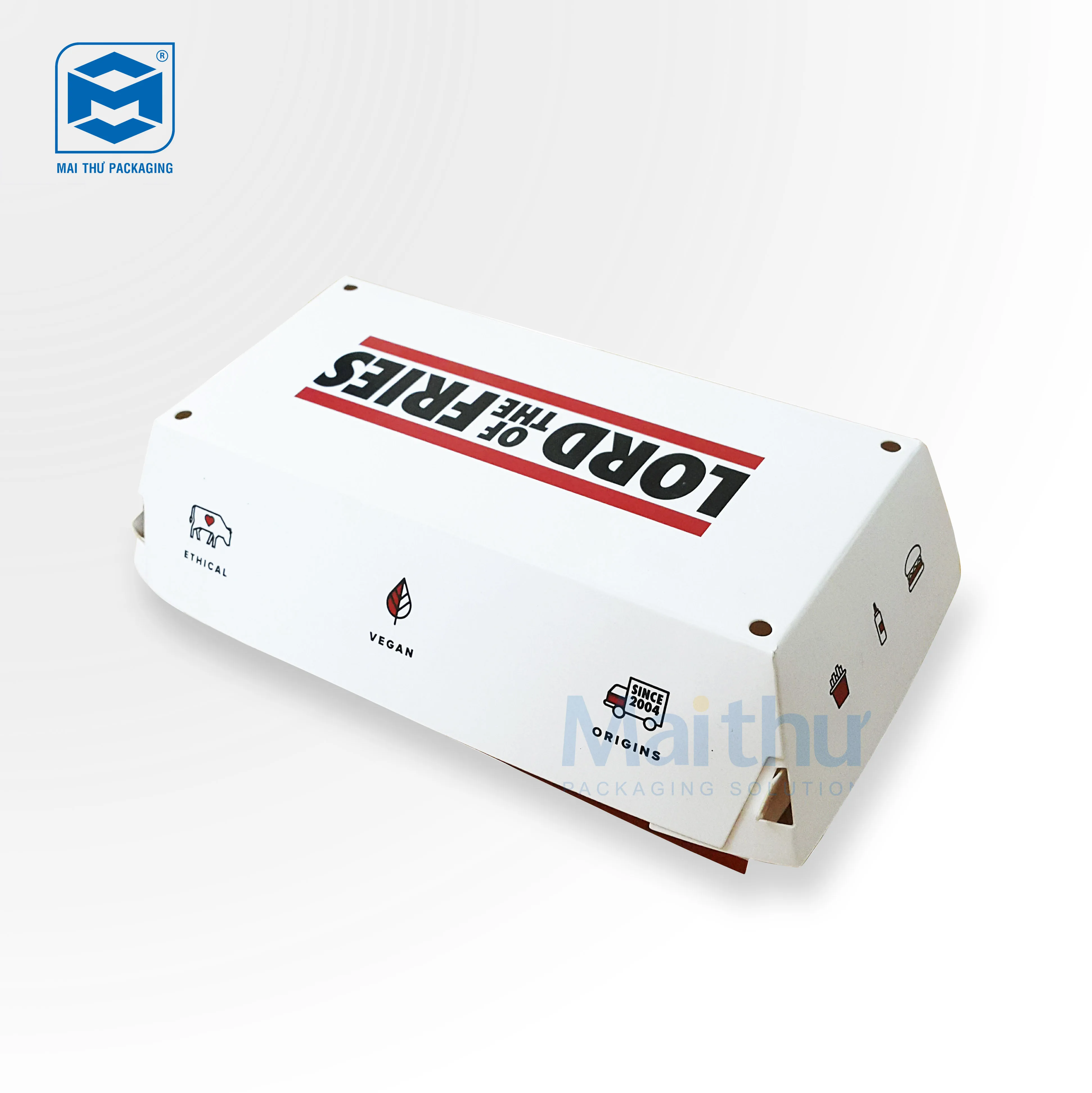 Disposable Take Away Kraft Paper Food Container