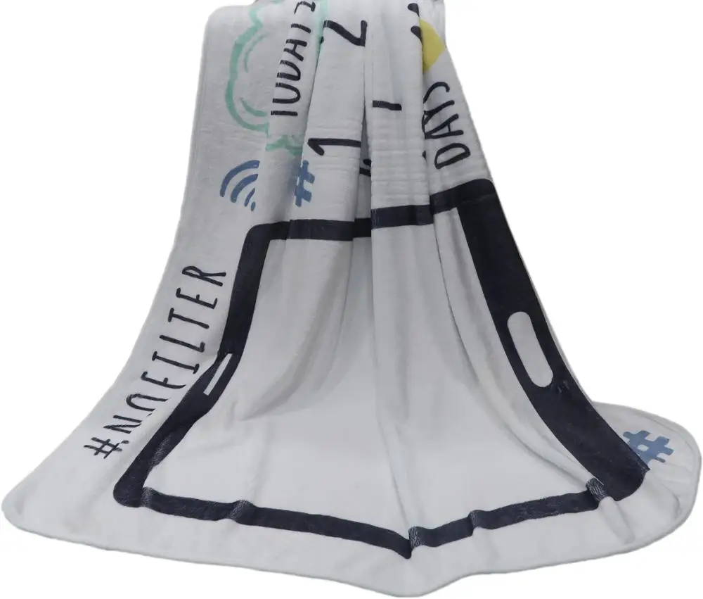 Sublimation custom print milestone blanket