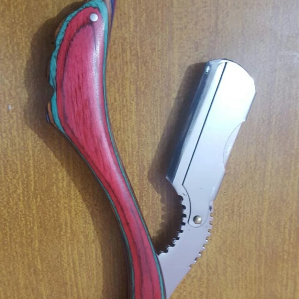 Прямая бритва для бритья старый стиль сменные лезвия Мужская Бритва Парикмахерская ручная складная бритва с прямым краем