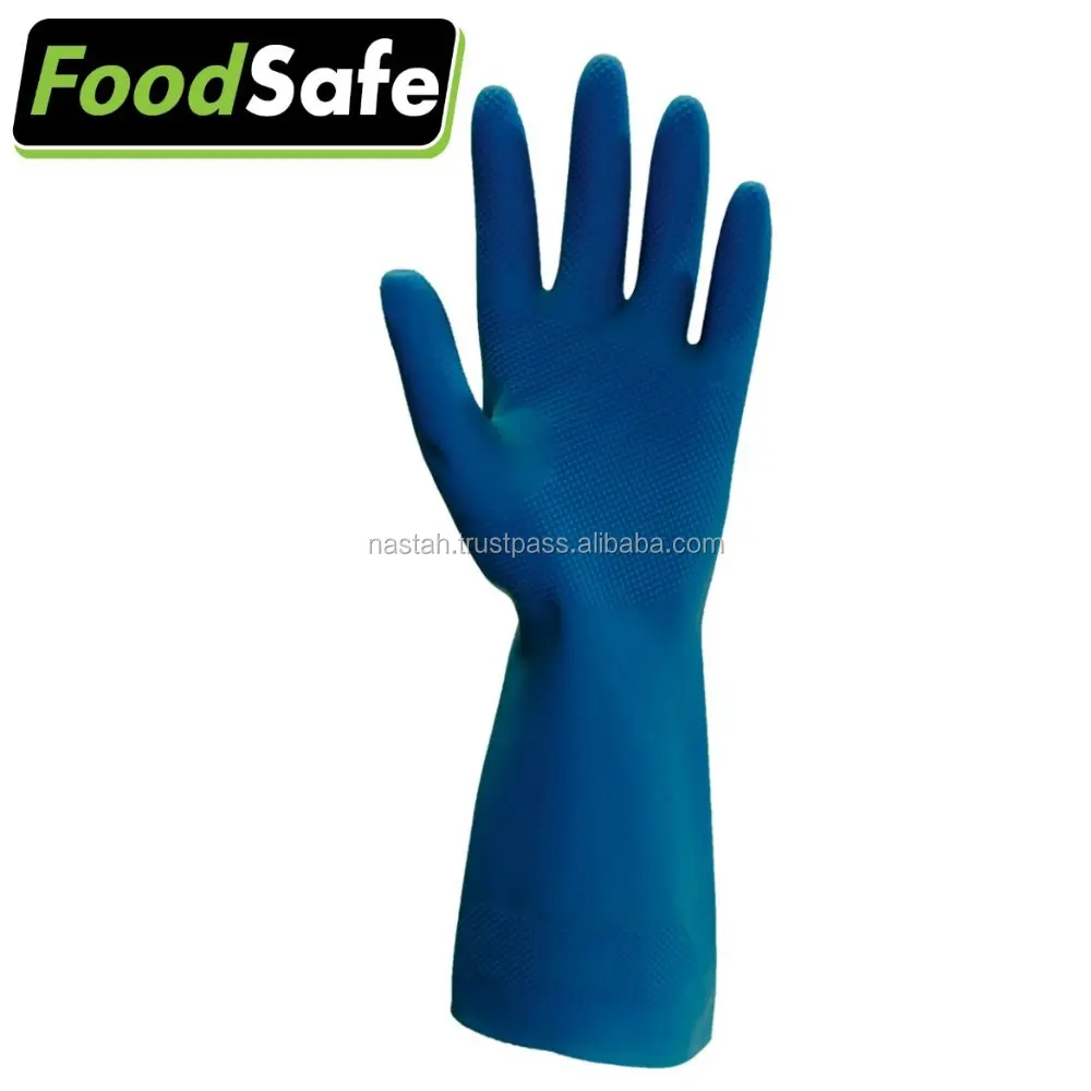 Good quality food grade oil proof kitchen work gloves rubber gloves for food service restaurant kitchen use dishwash cleaning
