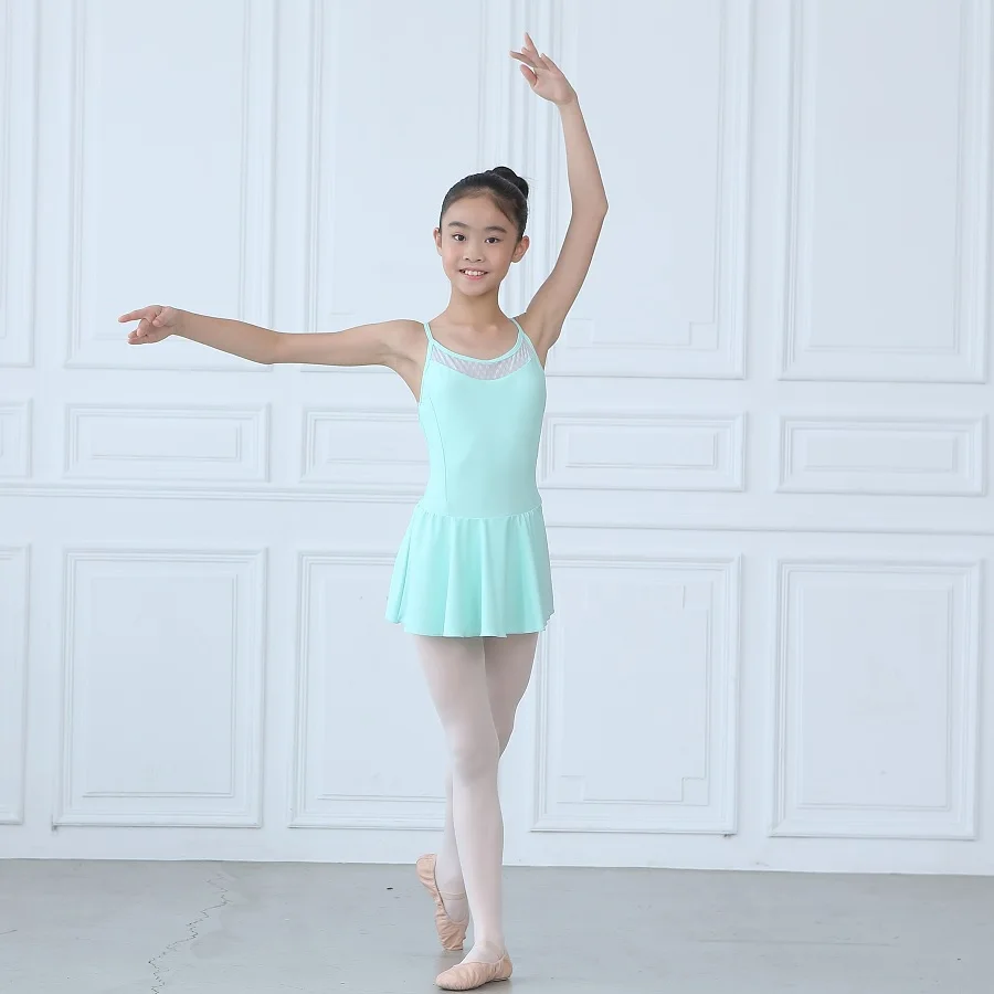 
Performance Girls Camisole Skirt Ballet Leotard Dress 