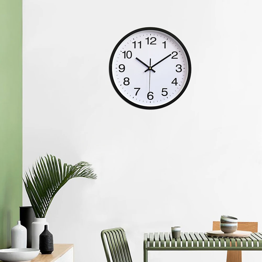 Бесшумные круглые Настенные часы из ПВХ для подарков, гостиной