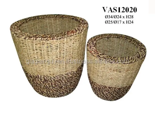 Wholesale cheap handmade woven Seagrass basket