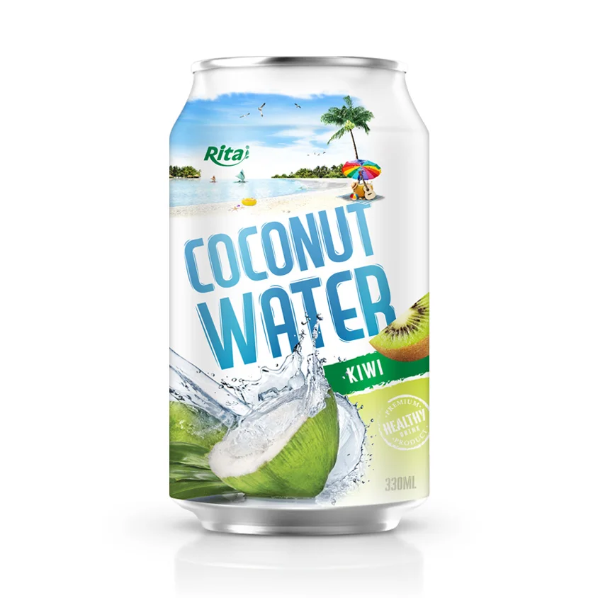 100% Fresh Coconut Water Factories Exporters 330ml Pure Free Sample Gluten Vietnam Product High