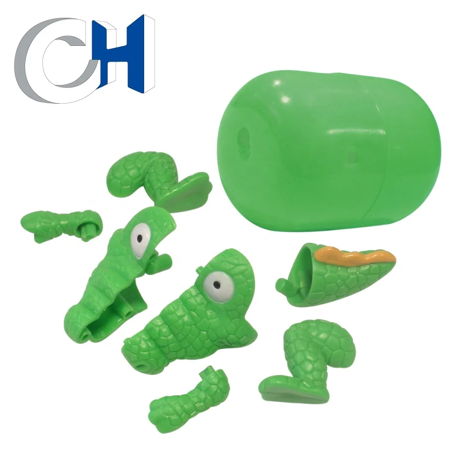 
Fashionable Creative Colored plastic PP Animal toys surprise egg 