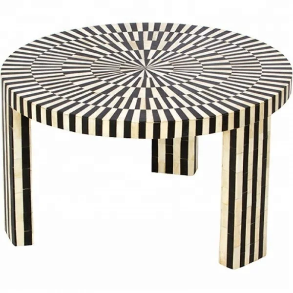 Bone inlay living room furniture/Bone work coffee table