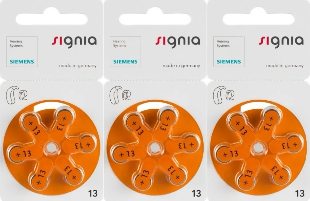 button cell battery A13 1.4 for hearing Aid signia mercury free zinc air battery button cells for digital hearing aids