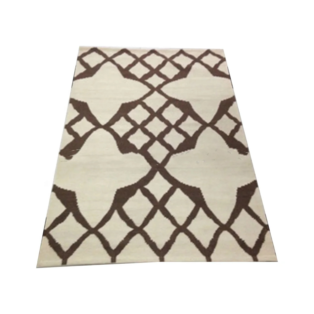 
Must Buy Superior Quality Latest Modern Designed 140x200 cms Hand Woven Flat Weave Dhurrie With MOQ & OEM Accepted 