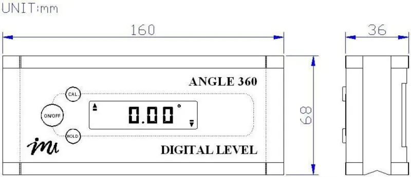 High Precision Digital Angle inclinometer Multi Function Wetra Electronic Inclinometer Turkey Brand Wetra