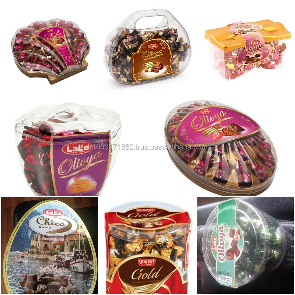TURKISH OLIVYA SACHET COCOLIN PLASTIC MICA CRATE COMPOUND GIFT CHOCOLATE TURKEY