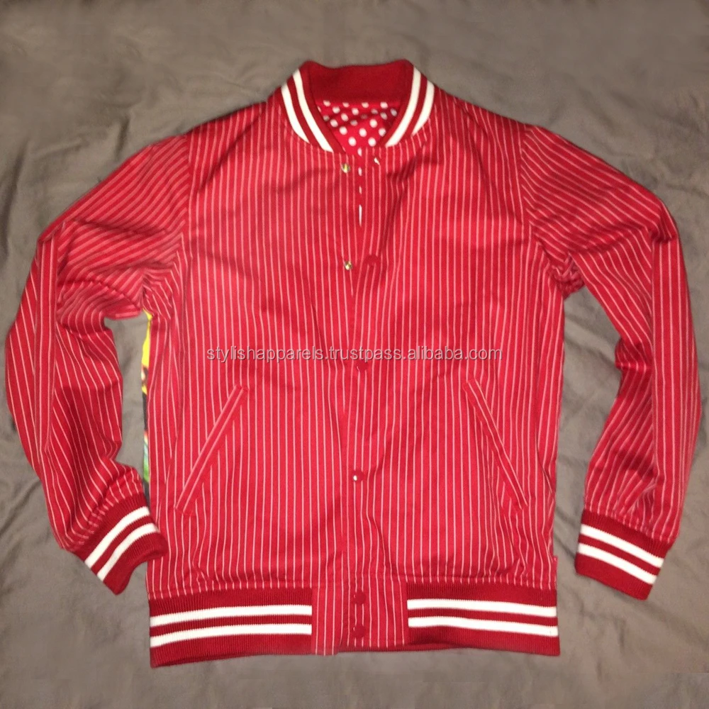 Custom Satin Varsity jacket/Sublimation Satin Bomber Jacket from Pakistan