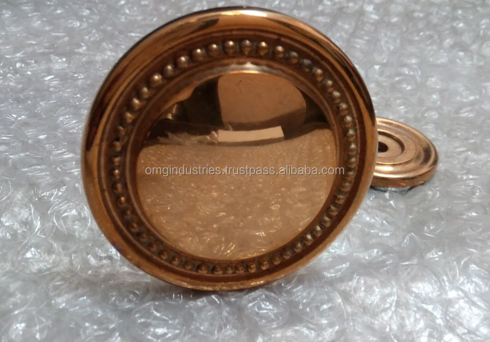 OMG Industries Brass Curtain Tieback Rosettes